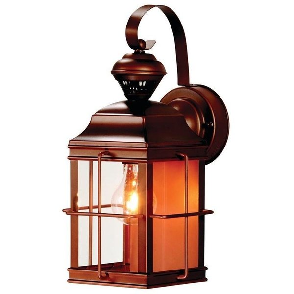 Heath-Zenith Dualbrite Series Motion Activated Decorative Light, 120 V, 100 W, Incandescent Lamp HZ-4144-AZ